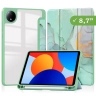 Чехол с прозрачной задней крышкой для Redmi Pad SE 8.7 4G (Wi-Fi/LTE) (зеленый мрамор), прозр. акрил