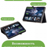Чехол с узором на TCL NxtPaper 11, TCL TAB 11 (черный)