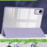 Чехол с прозрачной задней крышкой для Xiaomi Redmi Pad SE (фиолетовый мрамор), прозр. акрил