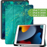 Чехол для iPad 10.2 (морская волна), с отсеком для стилуса