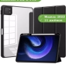 Чехол с прозрачной задней крышкой для Xiaomi Pad 6, Xiaomi Pad 6 Pro (черный), прозр. акрил