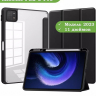 Чехол с прозрачной задней крышкой для Xiaomi Pad 6, Xiaomi Pad 6 Pro (черный), прозр. акрил