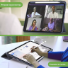 Чехол с прозрачной задней крышкой для iPad Pro 13 (7th gen), 2024 (темно-синий), прозр. акрил