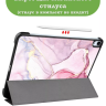 Чехол для iPad Air 13 (2024), iPad Pro 12.9 (2018), Розовый мрамор