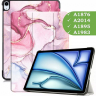 Чехол для iPad Air 13 (2024), iPad Pro 12.9 (2018), Розовый мрамор