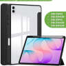 Чехол с прозрачной задней крышкой для Samsung Galaxy Tab S11 Ultra, S12 Ultra (черный), прозр. акрил