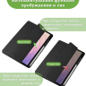 Чехол с прозрачной задней крышкой для Samsung Galaxy Tab S11 Ultra, S12 Ultra (черный), прозр. акрил