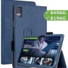 Чехол с узором на TCL TAB 10 Gen 2, 8496G, 8196G (голубой)