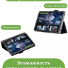 Чехол с узором на TCL 10 TabMax, TCL TABMAX 10 (черный)