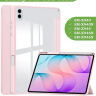 Чехол с прозрачной задней крышкой для Samsung Galaxy Tab S11 Ultra, S12 Ultra (розовый), прозр. акрил