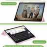 Чехол с прозрачной задней крышкой для Samsung Galaxy Tab S11 Ultra, S12 Ultra (розовый), прозр. акрил