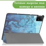 Чехол для TCL NxtPaper 11, TCL TAB 11, Голубой мрамор