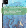 Чехол для TCL NxtPaper 11, TCL TAB 11, Голубой мрамор