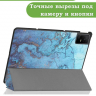 Чехол для TCL NxtPaper 11, TCL TAB 11, Голубой мрамор