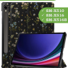 Чехол для Samsung Galaxy Tab S9, S9 FE, Цветочки