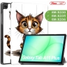 Чехол для Tab A11+ (А11 Plus+), Нарисованный кот