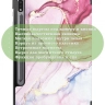 Чехол для S8/S7 (Розовый мрамор)