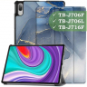 Чехол для Lenovo Tab P11 Pro, TB-J706, TB-J716, Синий мрамор