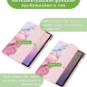 Чехол с прозрачной задней крышкой для Samsung Galaxy Tab S11 Ultra, S12 Ultra (розовый мрамор), прозр. акрил