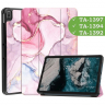 Чехол для Nokia T20 (Розовый мрамор)