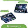 Чехол с узором на TCL Tab 10 HD 4G (9160G1, 9161G), TCL Tab 10L (8491X) (голубой)