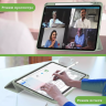 Чехол с прозрачной задней крышкой для iPad Pro 13 (7th gen), 2024 (зеленый мрамор), прозр. акрил