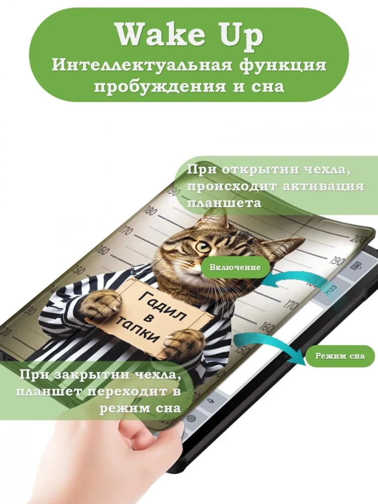 Чехол для Samsung Galaxy Tab S9, S9 FE, Кот гадил в тапки