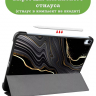 Чехол для iPad Air 13 (2024), iPad Pro 12,9 (2018), Черный мрамор