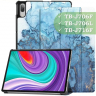Чехол для Lenovo Tab P11 Pro, TB-J706, TB-J716, Голубой мрамор