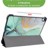 Чехол для iPad Air 13 (2024), iPad Pro 12,9 (2018), Зеленый мрамор