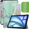 Чехол для iPad Air 13 (2024), iPad Pro 12,9 (2018), Зеленый мрамор