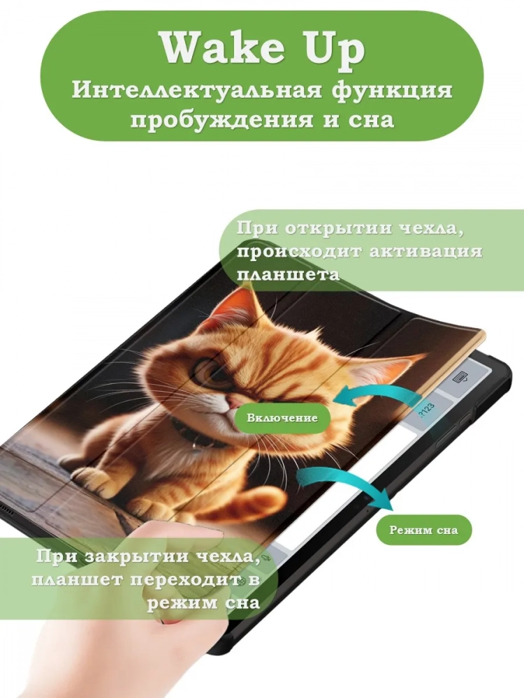 Чехол для Samsung Galaxy Tab S10 Lite, Злой кот