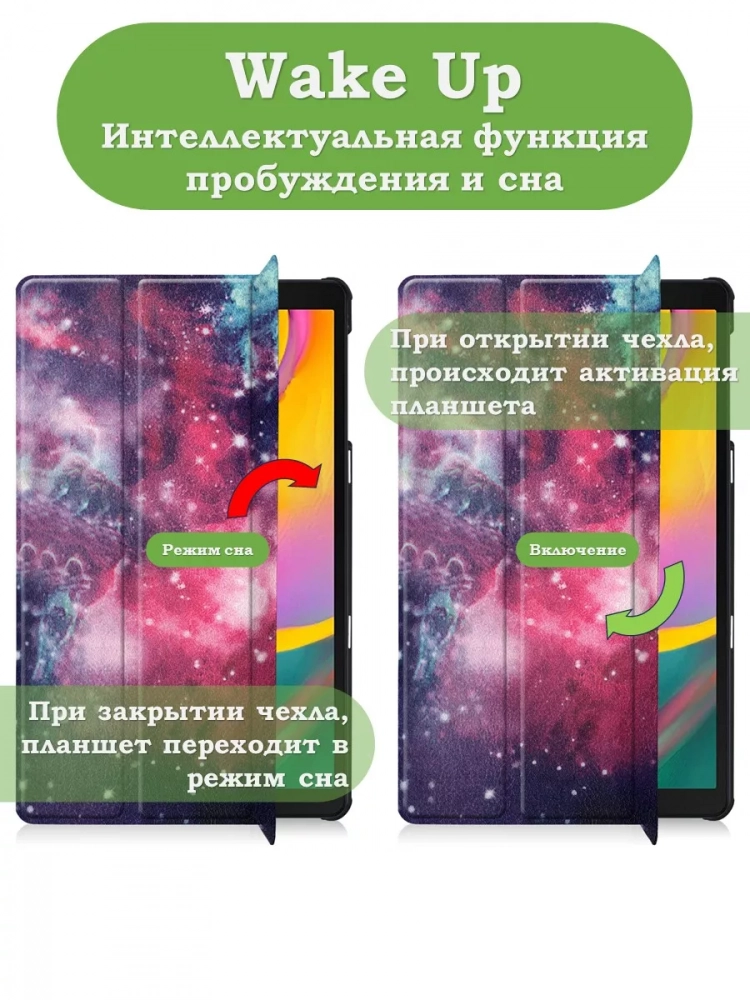Чехол для Samsung Galaxy Tab A 10.1 (2019) SM-T510, SM-T515, Млечный Путь