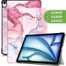 Чехол для iPad Air 13 (2024), iPad Pro 12,9 (2018), Розовый мрамор