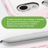Чехол с прозр. акрил для Samsung Galaxy Tab S9, S9 FE, S10 FE, S10 Lite (розовый мрамор), прозр. акрил