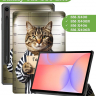 Чехол для Samsung Galaxy Tab S10 Lite, Кот гадил в тапки
