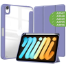 Чехол с прозрачной задней крышкой для iPad mini 6, mini 7 (фиолетовый), прозр. акрил