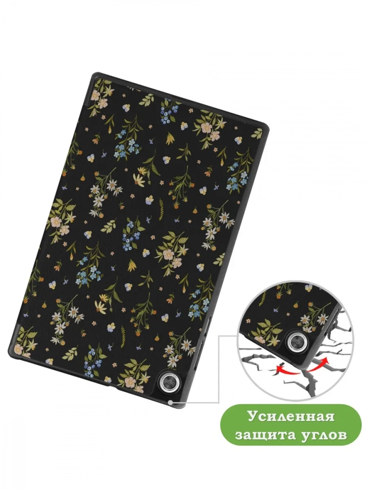 Чехол для Lenovo Tab M10 HD TB-X306F, Цветочки Чехол для Lenovo Tab M10 HD TB-X306F, Цветочки