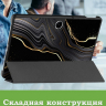 Чехол для Oppo Pad SE, OnePlus Pad Lite (Черный мрамор)
