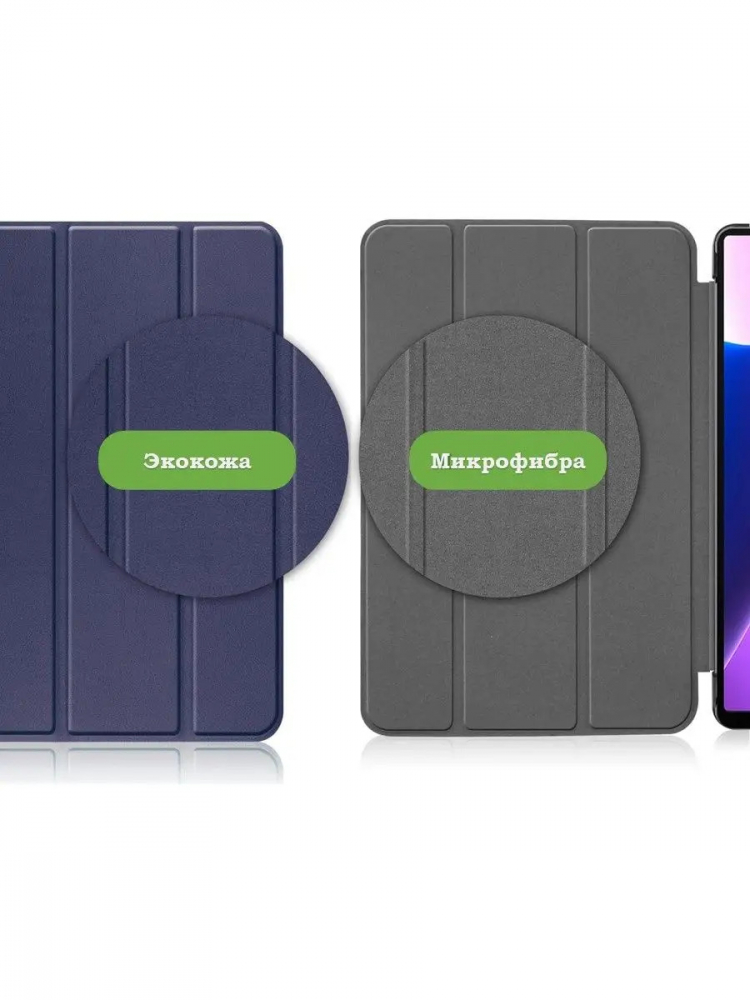 Чехол для Lenovo Tab M10 Plus (Gen 3), темно-синий