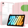 Чехол с прозрачной задней крышкой для iPad mini 6, mini 7 (розовый), прозр. акрил