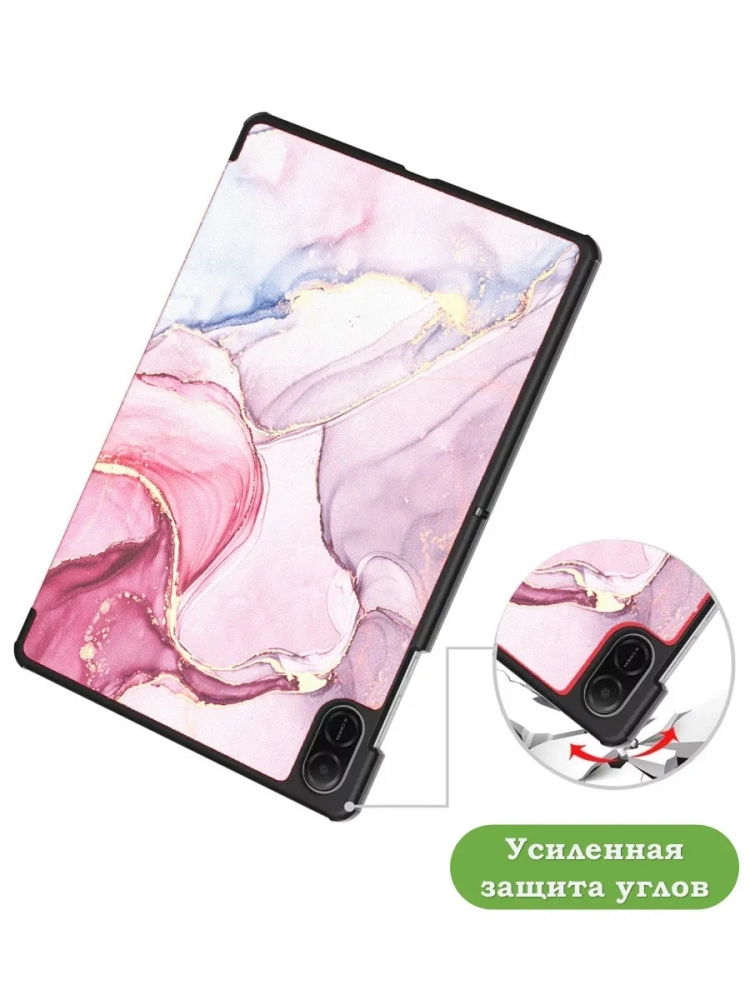 Чехол для HONOR Pad X8а, Розовый мрамор