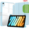 Чехол с прозрачной задней крышкой для iPad mini 6, mini 7 (голубой), прозр. акрил