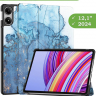 Чехол для Xiaomi Redmi Pad Pro, POCO Pad (Голубой мрамор)