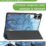 Чехол для Xiaomi Redmi Pad Pro, POCO Pad (Голубой мрамор)