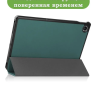 Чехол для Lenovo Tab M10 Plus (Gen 3), темно-зеленый