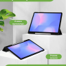 Чехол с прозрачной задней крышкой для Samsung Galaxy Tab S10 FE+ (13,1") (черный), прозр. акрил