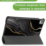 Чехол для Nokia T21 (Черный мрамор)