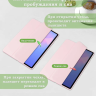 Чехол с прозрачной задней крышкой для Samsung Galaxy Tab S10 FE+ (13,1") (розовый), прозр. акрил