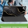 Чехол для Xiaomi Pad Mini (Redmi K Pad) (Черный мрамор)